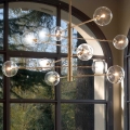 Ideal Lux - LED pendel EQUINOXE 12xG4/2W/230V diameter 124 cm messing/transparent