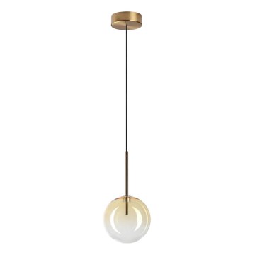 Ideal Lux - LED pendel EQUINOXE 1xG4/2W/230V diameter 15 cm messing/røget
