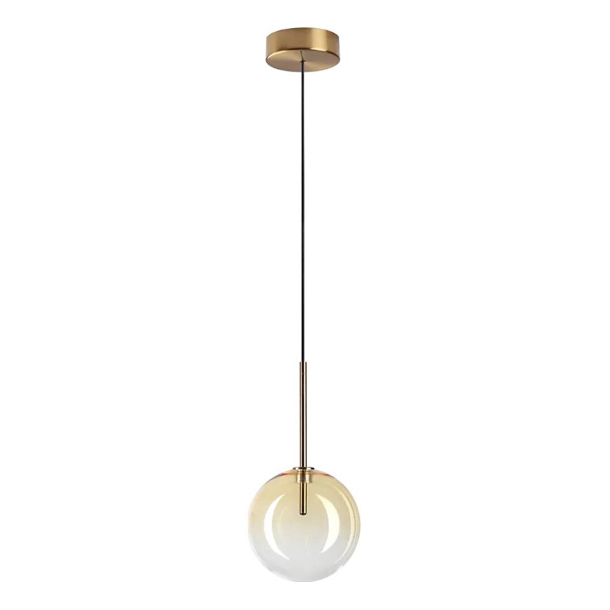 Ideal Lux - LED pendel EQUINOXE 1xG4/2W/230V diameter 15 cm messing/røget