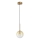 Ideal Lux - LED pendel EQUINOXE 1xG4/2W/230V diameter 15 cm messing/røget