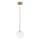 Ideal Lux - LED pendel EQUINOXE 1xG4/2W/230V diameter 15 cm messing/transparent