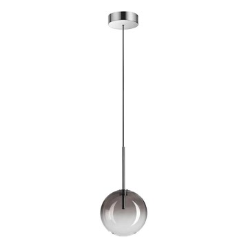 Ideal Lux - LED pendel EQUINOXE 1xG4/2W/230V diameter 15 cm skinnende krom/røget