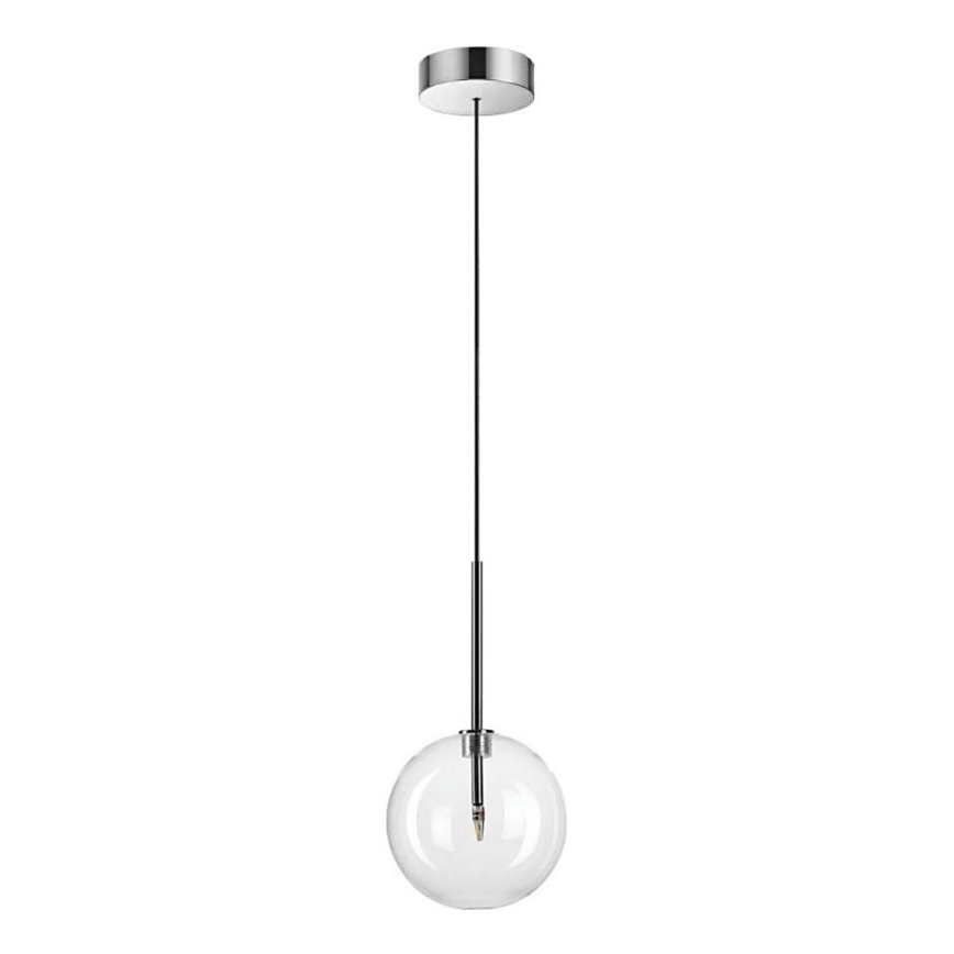 Ideal Lux - LED pendel EQUINOXE 1xG4/2W/230V diameter 15 cm skinnende krom/transparent