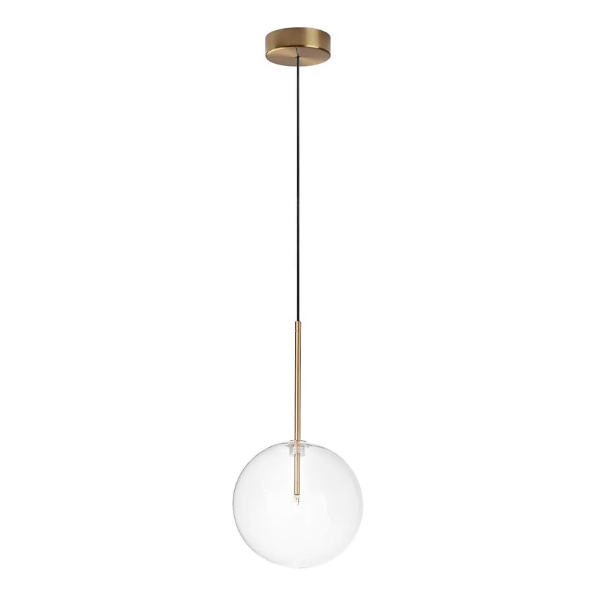 Ideal Lux - LED pendel EQUINOXE 1xG4/2W/230V diameter 20 cm messing/transparent