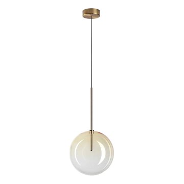 Ideal Lux - LED pendel EQUINOXE 1xG4/2W/230V diameter 25 cm messing/røget