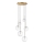 Ideal Lux - LED pendel EQUINOXE 6xG4/2W/230V diameter 65 cm messing/transparent