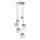Ideal Lux - LED pendel EQUINOXE 6xG4/2W/230V diameter 65 cm skinnende krom/røget
