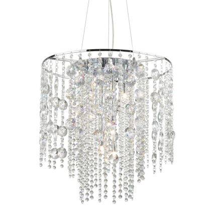 Ideal Lux - LED pendel i krystal EVASIONE 10xG9/3W/230V diameter 51 cm skinnende krom