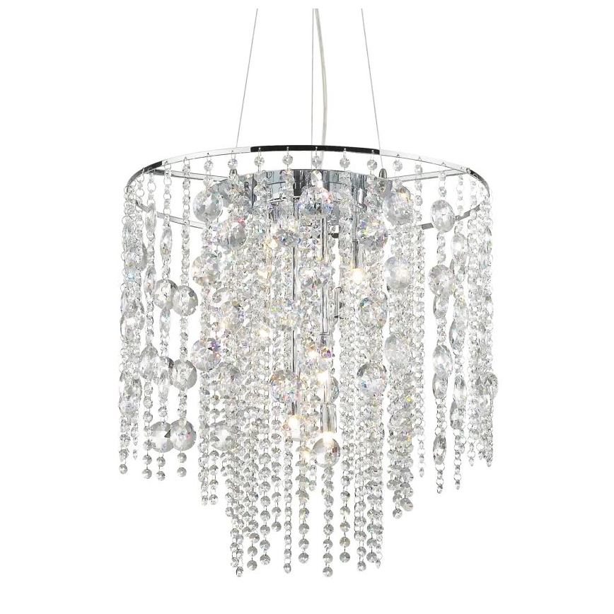 Ideal Lux - LED pendel i krystal EVASIONE 10xG9/3W/230V diameter 51 cm skinnende krom