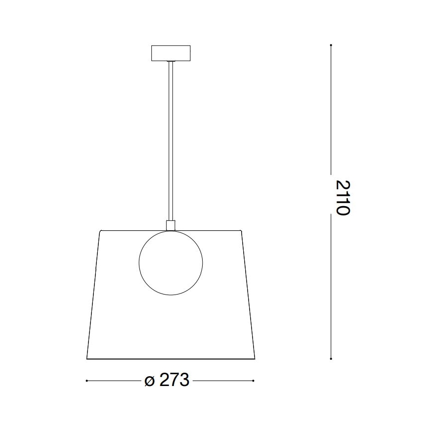 Ideal Lux - LED pendel FADE 1xG9/3W/230V diameter 27,3 cm kobber/røget