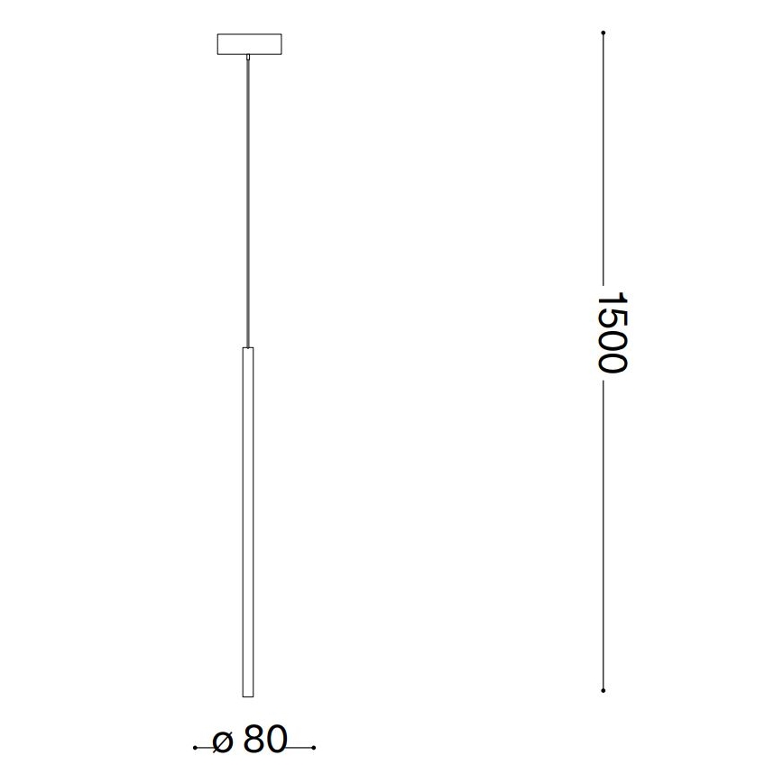 Ideal Lux - LED pendel FILO LED/3,5W/230V 3000K CRI 90 messing