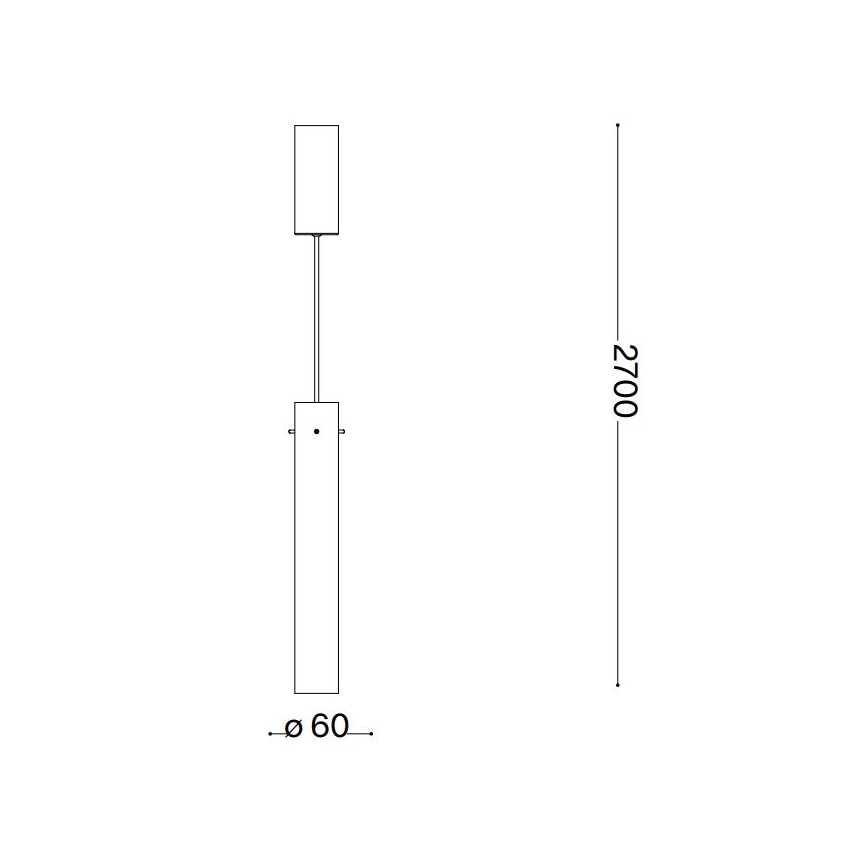 Ideal Lux - LED pendel FLAM LED/10W/230V diameter 6 cm CRI 90 røget
