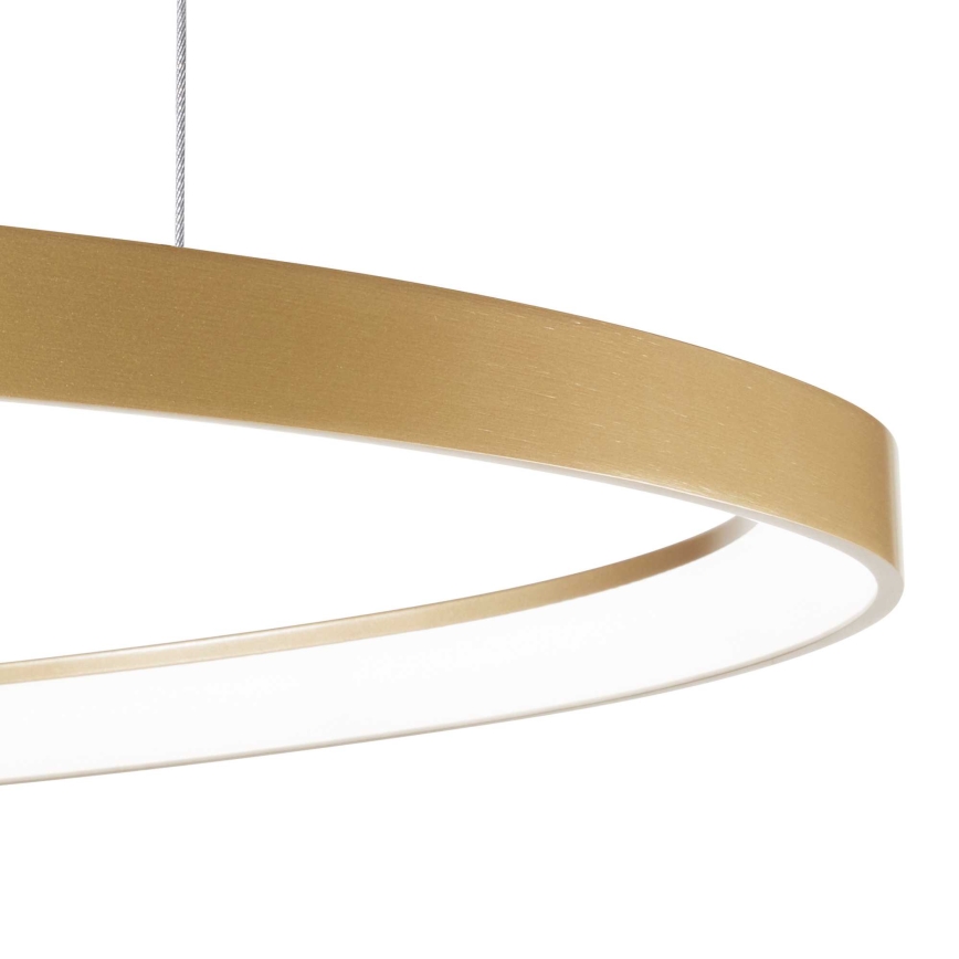 Ideal Lux - LED pendel GEMINI LED/48W/230V diameter 61 cm CRI 90 guldfarvet