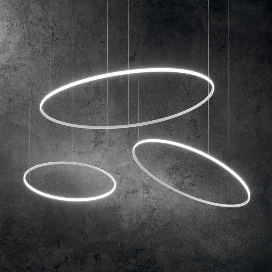 Ideal Lux - LED pendel HULAHOOP LED/46W/230V 3000K diameter 100 cm CRI 90 hvid