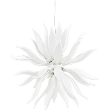 Ideal Lux - LED pendel LEAVES 12xG9/3W/230V diameter 80 cm hvid