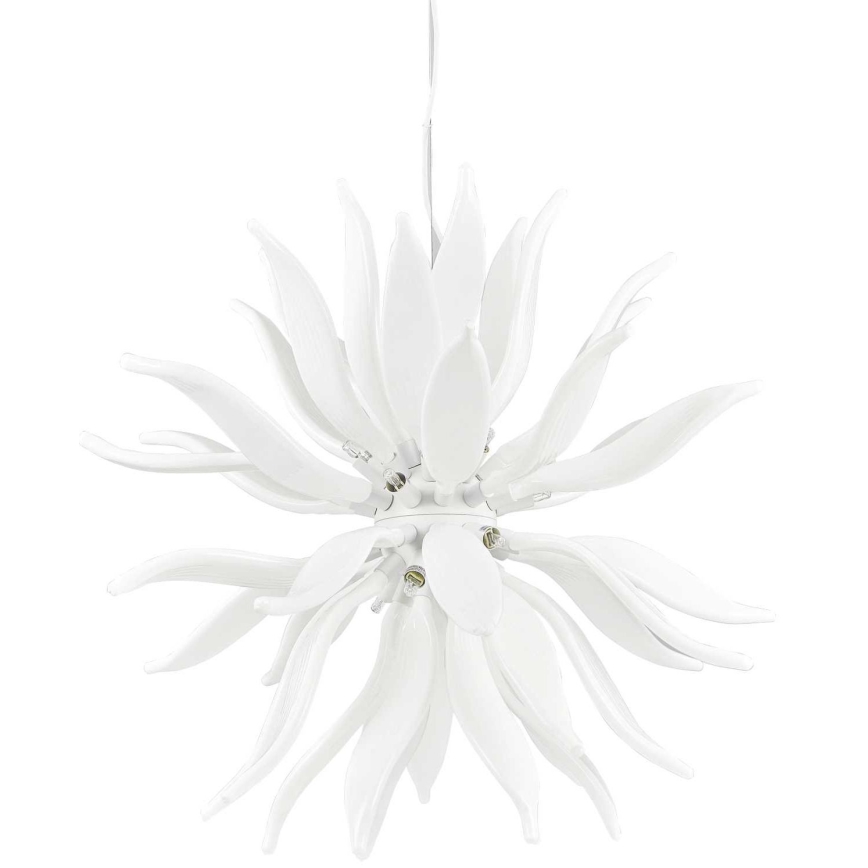 Ideal Lux - LED pendel LEAVES 12xG9/3W/230V diameter 80 cm hvid