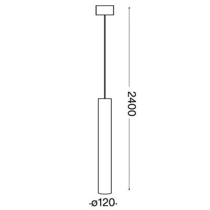 Ideal Lux - LED pendel LOOK 1xGU10/10W/230V sort