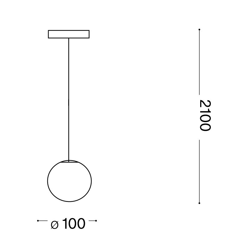 Ideal Lux - LED pendel MAPA 1xG9/3W/230V diameter 10 cm hvid