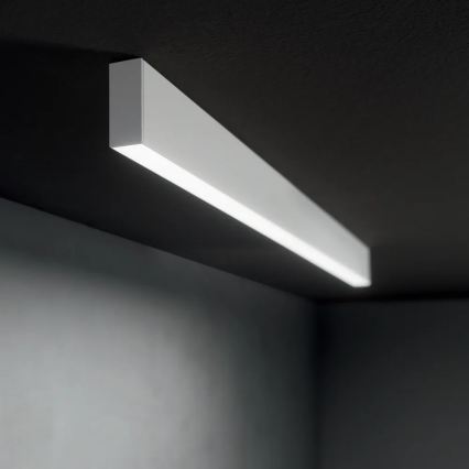 Ideal Lux - LED-pendel med wireophæng LINUS LED/32W/230V 3000K CRI 90 120 cm hvid