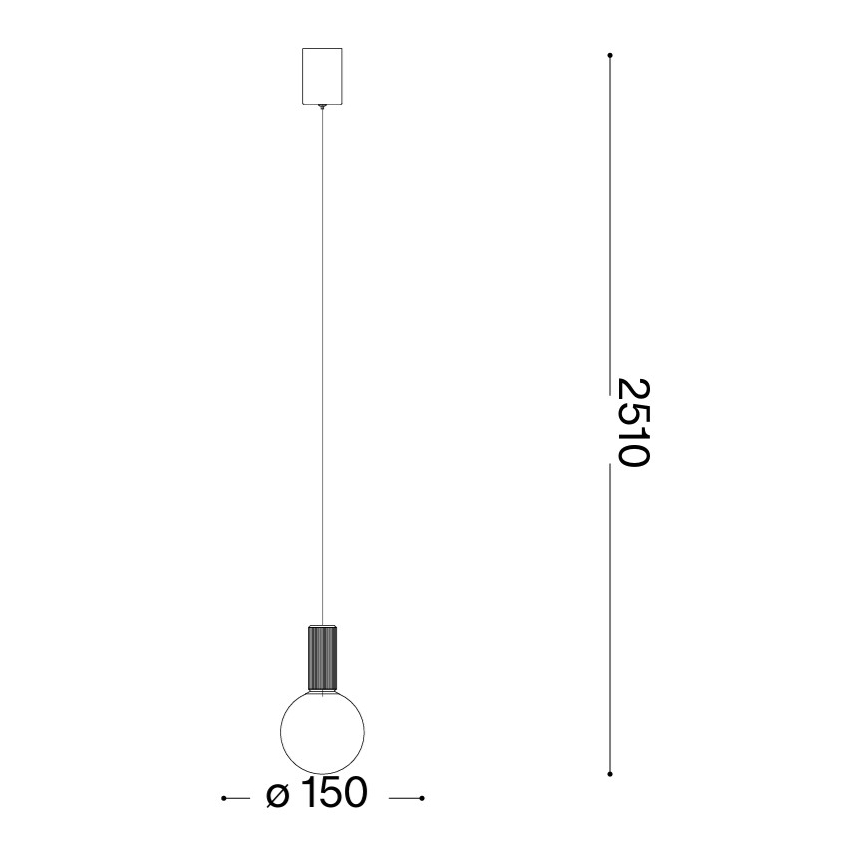 Ideal Lux - LED-pendel med wireophæng ODEON LED/8W/230V CRI 90 Ø 15 cm beige/hvid