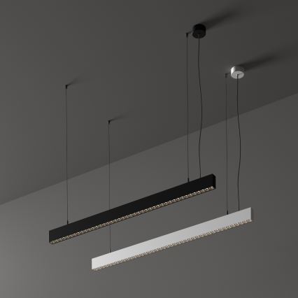 Ideal Lux - LED-pendel med wireophæng OFFICE LED/30W/230V 4000K CRI 90 sort