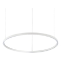 Ideal Lux - LED-pendel med wireophæng ORACLE SLIM LED/37W/230V 4000K CRI 90 Ø 70 cm hvid