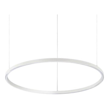 Ideal Lux - LED-pendel med wireophæng ORACLE SLIM LED/37W/230V 4000K CRI 90 Ø 70 cm hvid