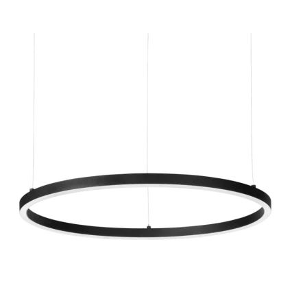 Ideal Lux - ORACLE SLIM LED, dæmpbar pendel på kabel, 40W/230V, 3000K, CRI 90, Ø 70 cm, sort