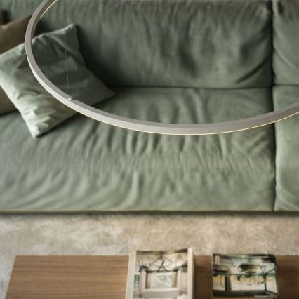 Ideal Lux - LED Dæmpbar pendel på kabel ORACLE SLIM LED/42W/230V 3000K CRI 90 Ø 90 cm hvid