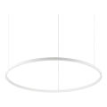 Ideal Lux - LED-pendel med wireophæng ORACLE SLIM LED/53W/230V 2700K CRI 90 Ø 90 cm hvid