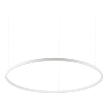 Ideal Lux - LED-pendel med wireophæng ORACLE SLIM LED/53W/230V 2700K CRI 90 Ø 90 cm hvid