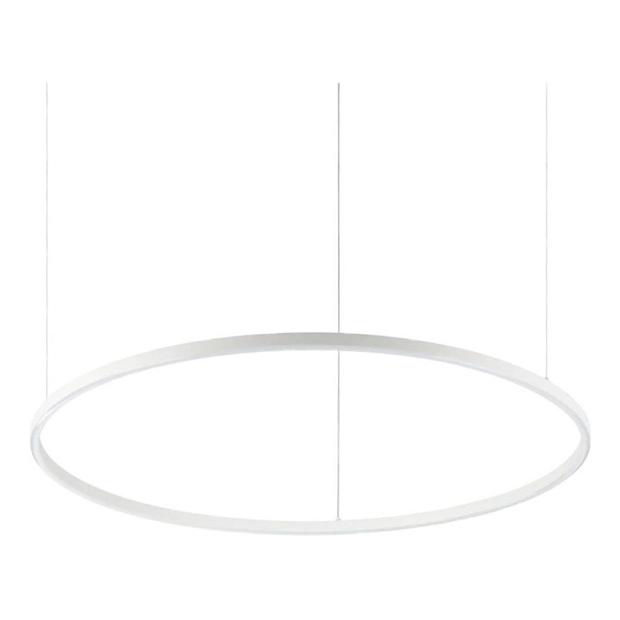 Ideal Lux - LED-pendel med wireophæng ORACLE SLIM LED/53W/230V 2700K CRI 90 Ø 90 cm hvid