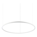 Ideal Lux - LED-pendel med wireophæng ORACLE SLIM LED/53W/230V 4000K CRI 90 Ø 90 cm hvid