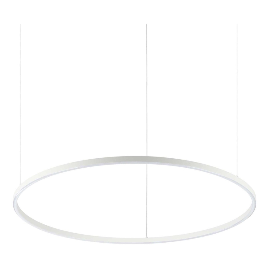 Ideal Lux - LED-pendel med wireophæng ORACLE SLIM LED/53W/230V 4000K CRI 90 Ø 90 cm hvid