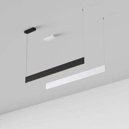 Ideal Lux - LED-pendel med wireophæng STEEL LED/24W/230V 3000K CRI 90 120 cm sort