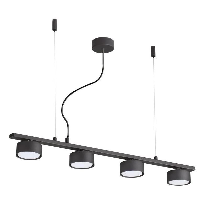 Ideal Lux - LED pendel MINOR 4xGX53/9W/230V 75,5 cm sort