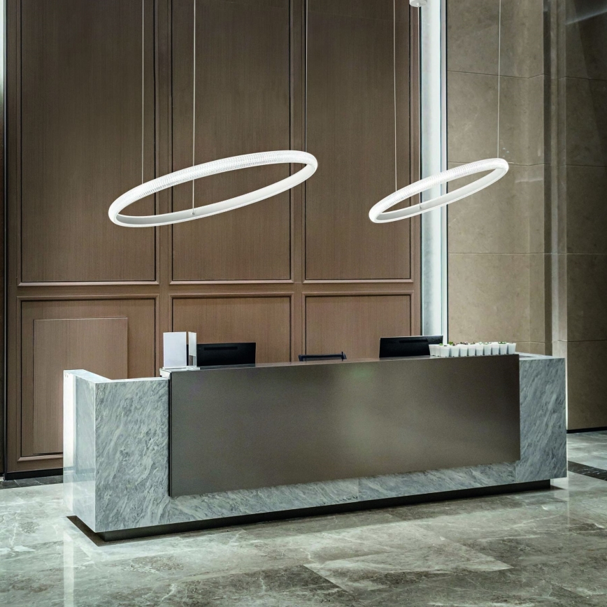 Ideal Lux - LED pendel MIRACLE LED/25W/230V diameter 40 cm CRI 90 mat krom