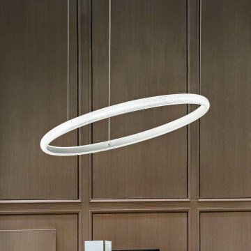Ideal Lux - LED pendel MIRACLE LED/45W/230V diameter 80 cm CRI 90 mat krom