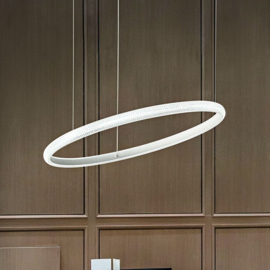 Ideal Lux - LED pendel MIRACLE LED/45W/230V diameter 80 cm CRI 90 mat krom