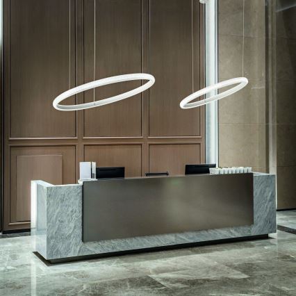 Ideal Lux - LED pendel MIRACLE LED/45W/230V diameter 80 cm CRI 90 mat krom