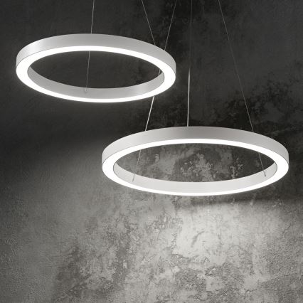 Ideal Lux - LED pendel ORACLE LED/28W/230V 3000K diameter 50 cm CRI 90 hvid