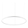 Ideal Lux - LED pendel ORACLE LED/55W/230V 3000K diameter 90 cm hvid