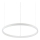 Ideal Lux - LED pendel ORACLE SLIM LED/29W/230V 2700K diameter 50 cm hvid