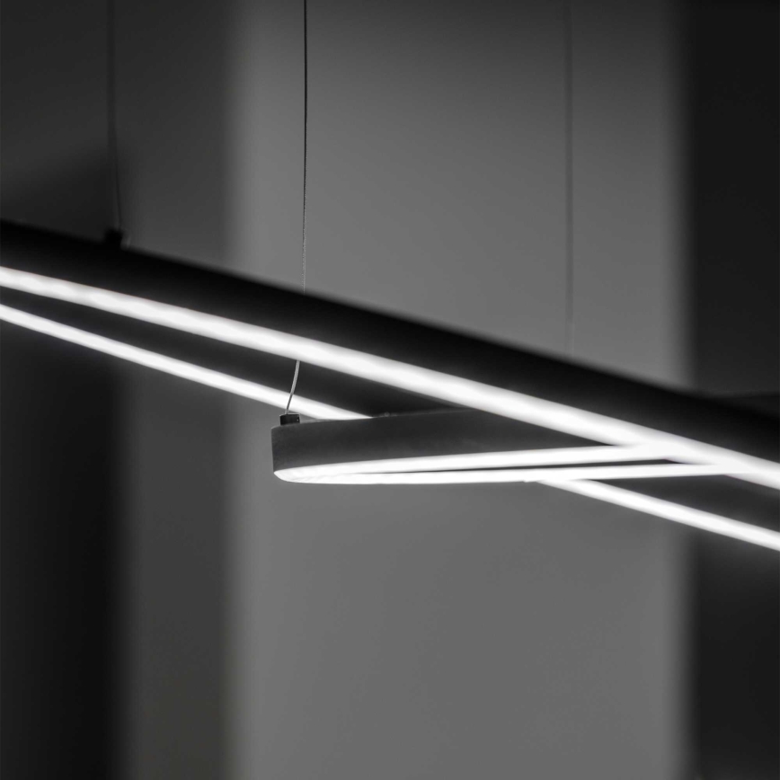 Ideal Lux - LED pendel dæmpbar ORACLE SLIM LED/29W/230V 3000K diameter 50 cm sort