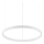 Ideal Lux - LED pendel ORACLE SLIM LED/32W/230V 3000K diameter 50 cm hvid