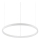 Ideal Lux - LED pendel ORACLE SLIM LED/32W/230V 4000K diameter 50 cm hvid