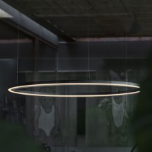 Ideal Lux - LED pendel ORACLE SLIM LED/38W/230V diameter 70 cm sort