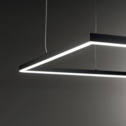 Ideal Lux - LED pendel ORACLE SLIM LED/41W/230V 3000K 70x70 cm sort