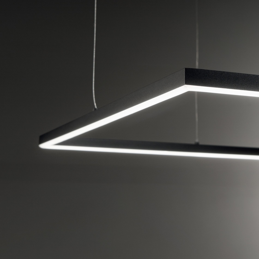Ideal Lux - LED pendel ORACLE SLIM LED/41W/230V 3000K 70x70 cm sort