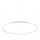Ideal Lux - LED pendel ORACLE SLIM LED/53W/230V 2700K diameter 90 cm hvid